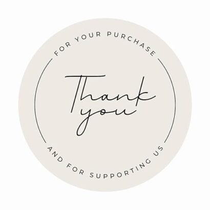 Thank You Stickers for Small Business - 108 Pcs